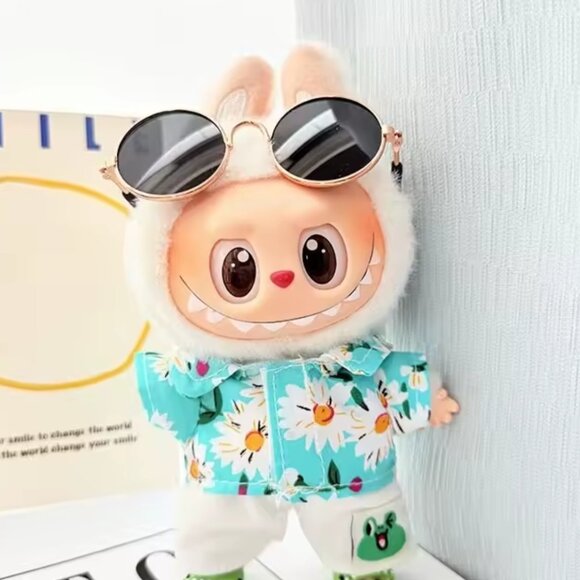 Handmade Other - 3 Piece doll clothes & Sun Glasses Miniature Fits Labubu (doll not included)